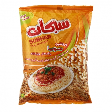 سویا پروتئین ریز دانه سبحان 250 گرمی