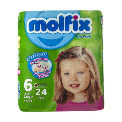 پوشک بچه سایز شش 24 عددی مولفیکس